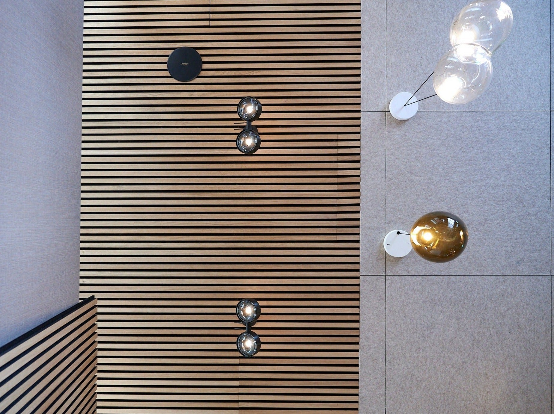 Akustik Paneel aus Schafwolle naturweiss