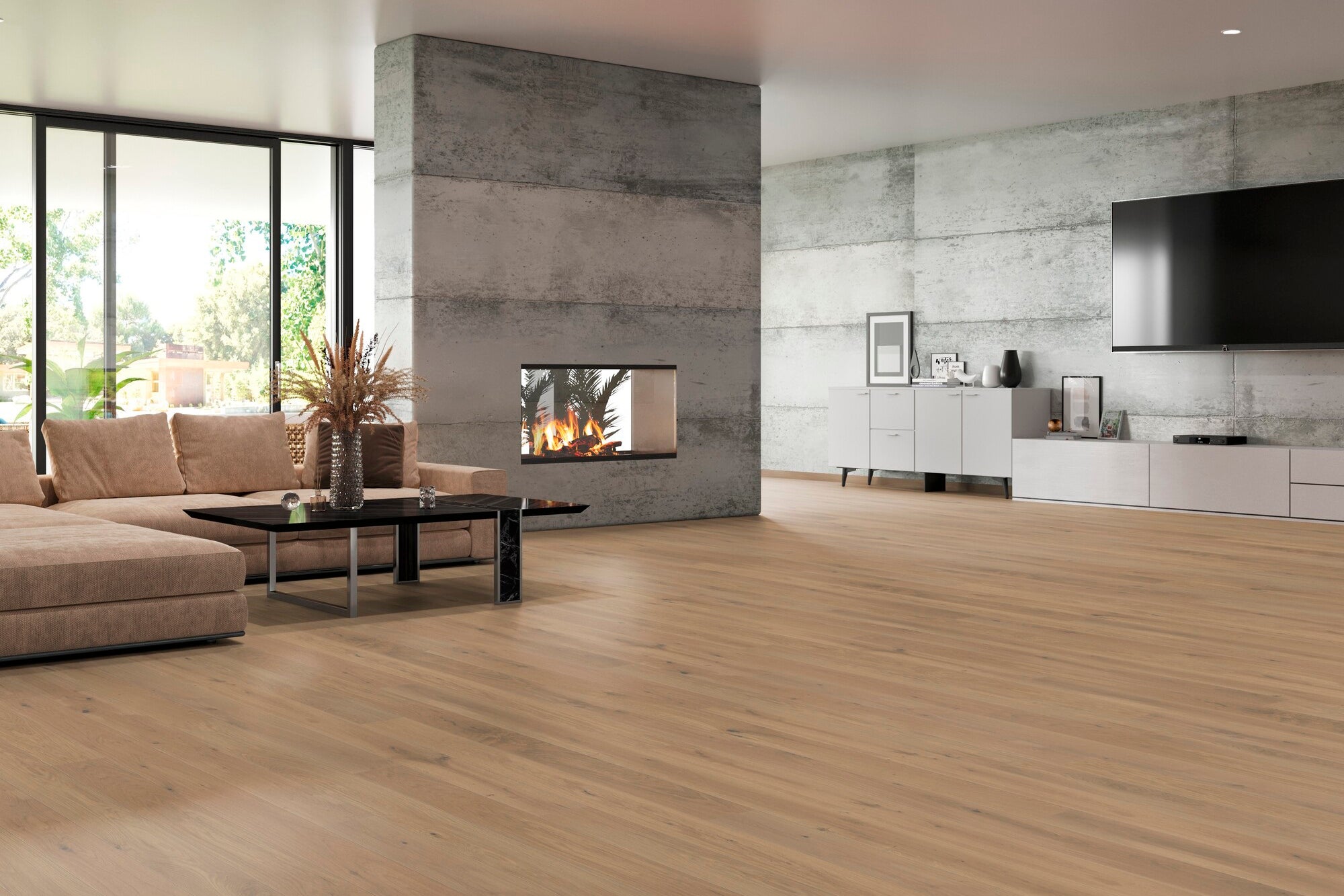Parkett Landhausdiele Eiche Champagne