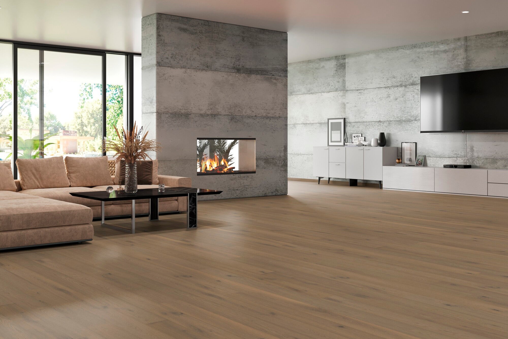 Parkett Landhausdiele Eiche Cafe Pur