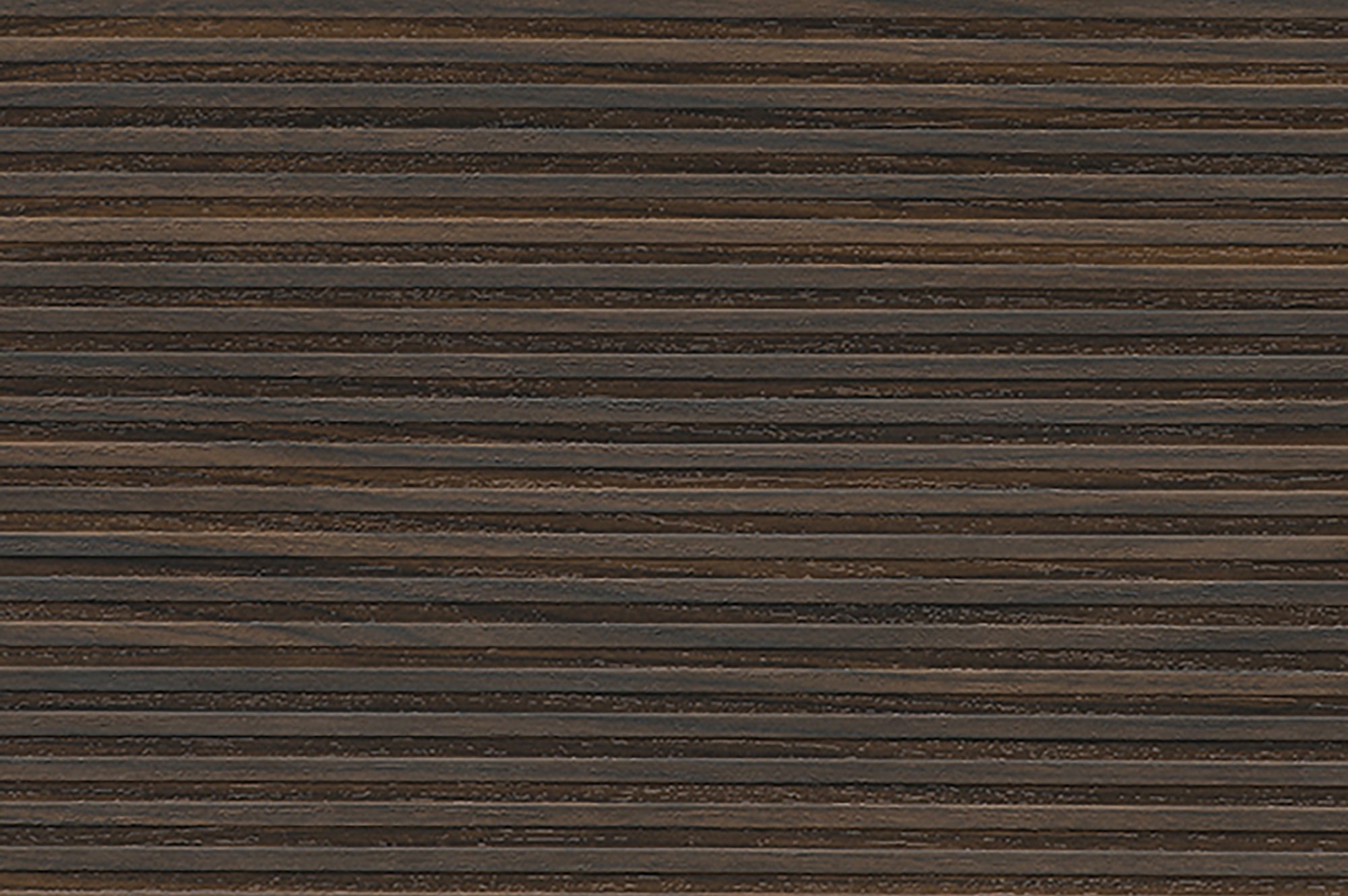 Designplatte Holz Dekor schwarz-braun linear geprägt