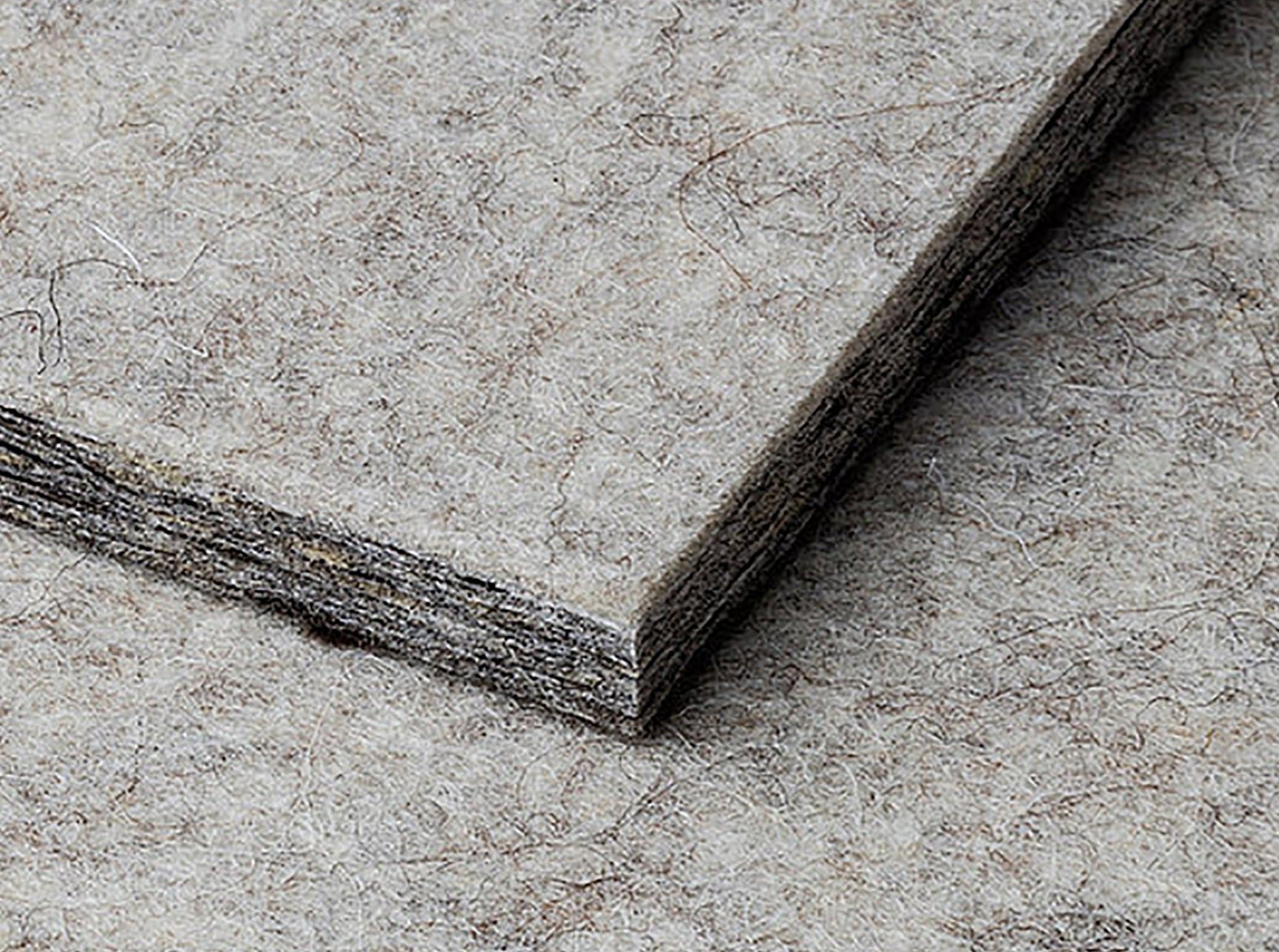 Akustik Paneel aus Schafwolle naturweiss