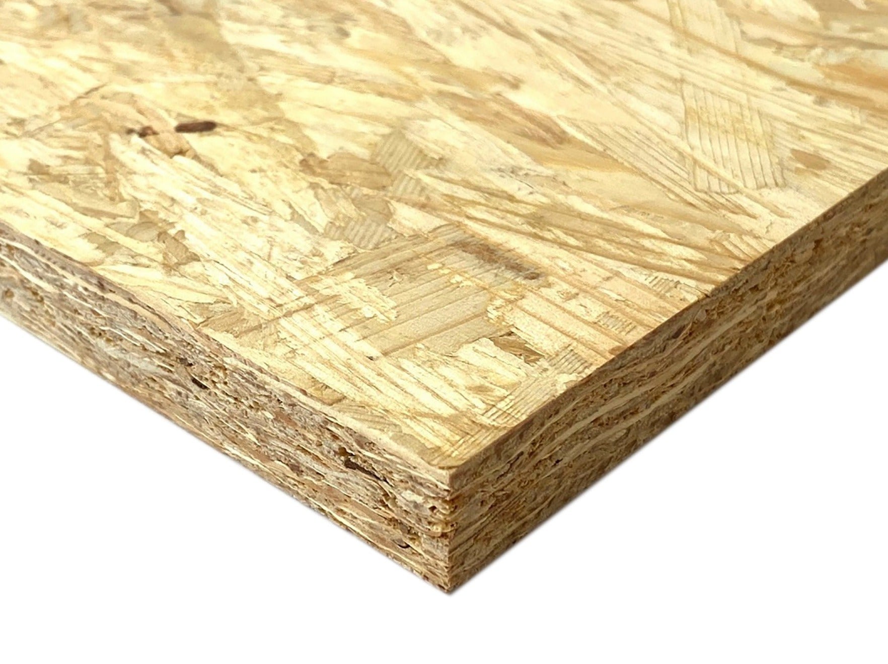 OSB Platte geschliffen, gestrichen rot