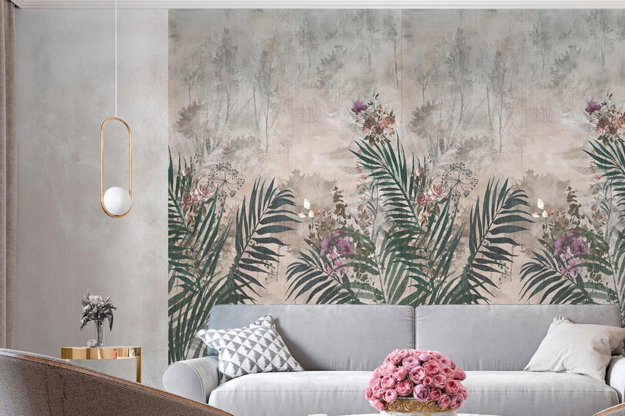 Designplatte wasserfest mt floralem Motiv